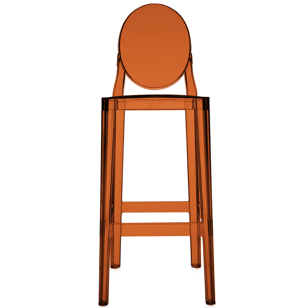 One More Barhocker in Bernstein / Puderblau [Sitzhöhe 75 cm] - Kartell 05891Z2 / 05891Z4 - Philippe Starck