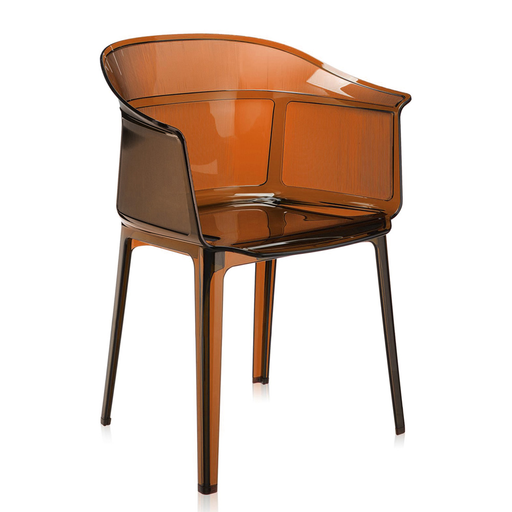 Papyrus Stuhl in Kristallklar / Bernstein / Olivgrün / Puderblau / Rauchbraun - Kartell G5830B4 / G5830Z2 / G5830Z3 / G5830Z4 / G5830Z5 - Ronan & Erwan Bouroullec