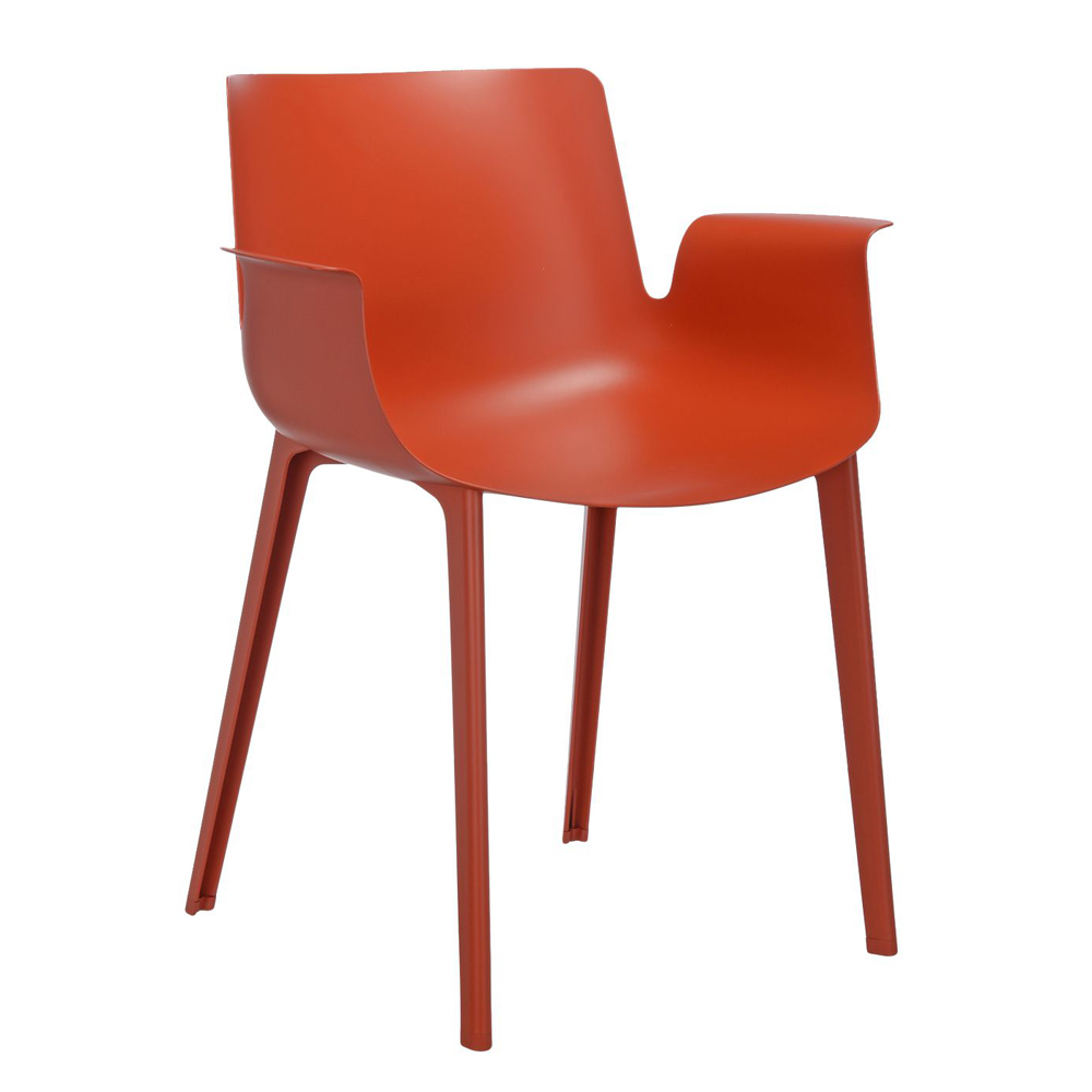 Piuma Sessel Rostbraun / Rötlich - Kartell 5802 RU - Piero Lissoni