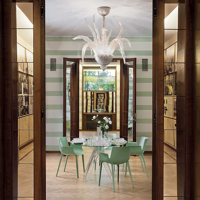 Piuma Sessel Salbeigrün - Kartell 5802 VE - Piero Lissoni