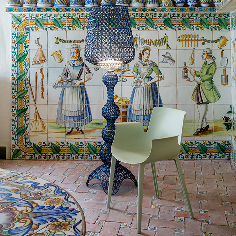 Piuma Sessel Salbeigrün - Kartell 5802 VE - Piero Lissoni