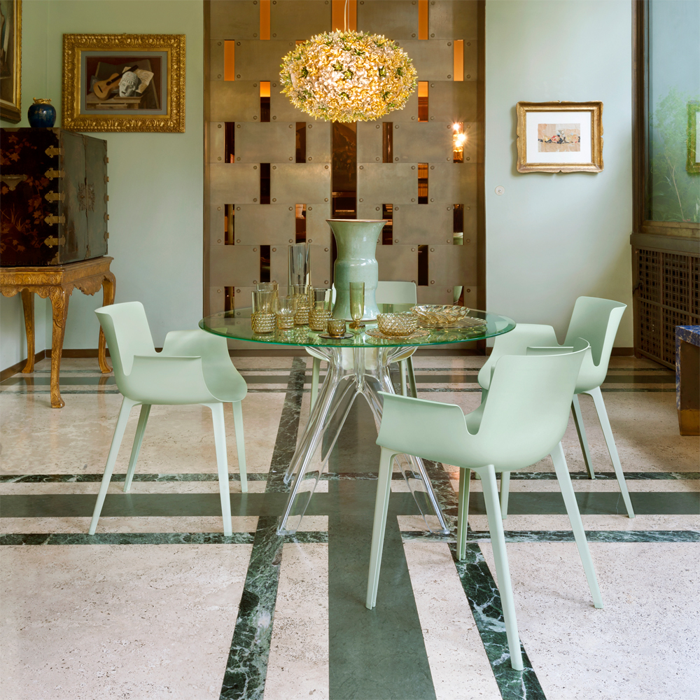 Piuma Sessel Salbeigrün - Kartell 5802 VE - Piero Lissoni