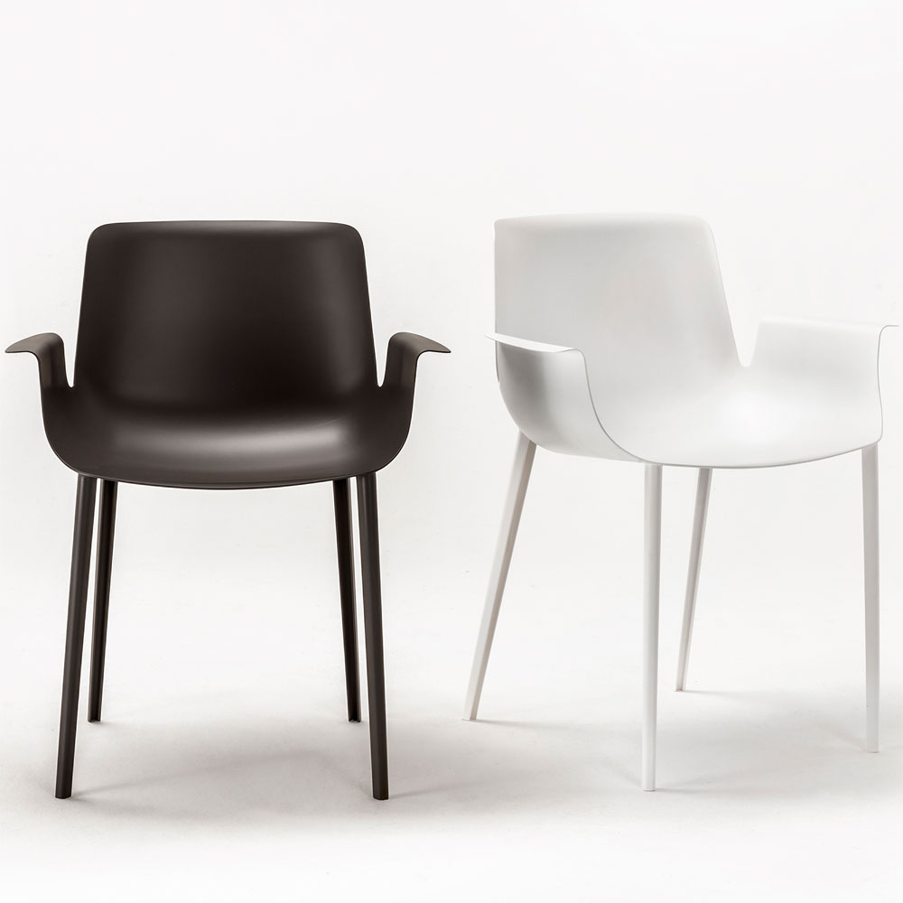 Piuma Sessel Schwarz - Kartell 5802 09 - Piero Lissoni