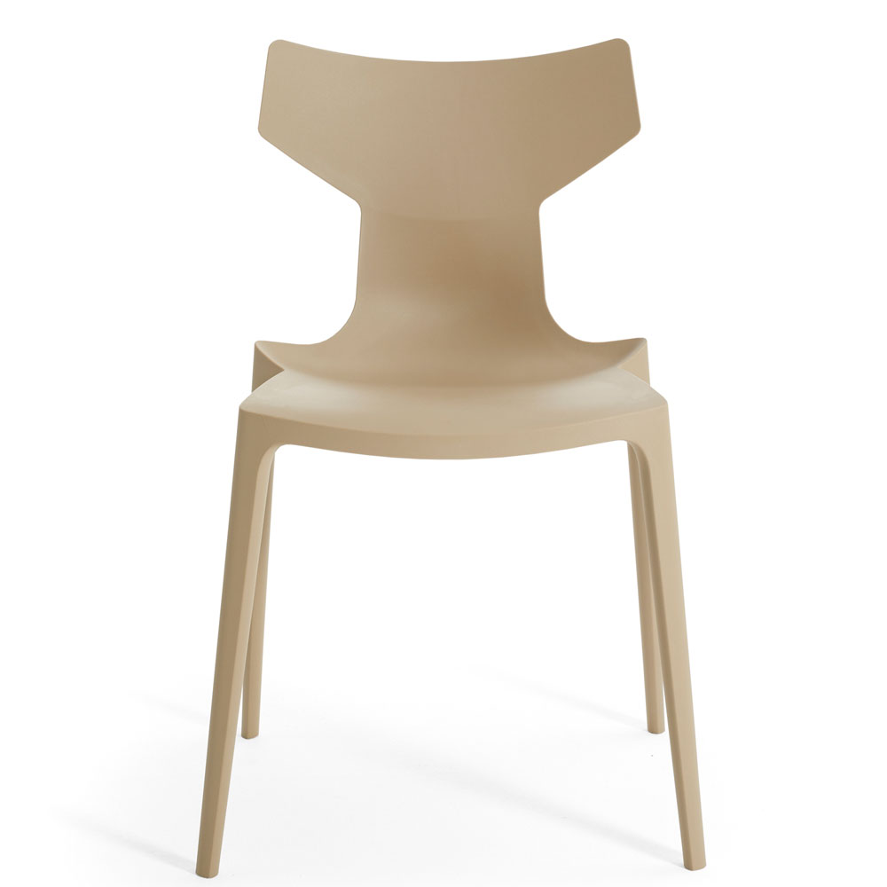RE-Chair Stuhl ohne Armlehnen Taupe - Kartell 5803TO - Antonio Citterio