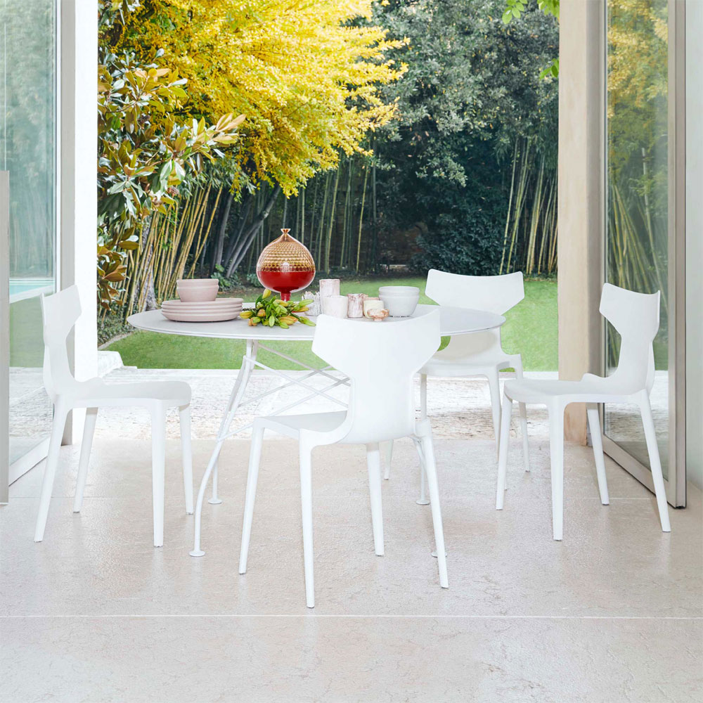 RE-Chair Stuhl ohne Armlehnen Taupe - Kartell 5803TO - Antonio Citterio