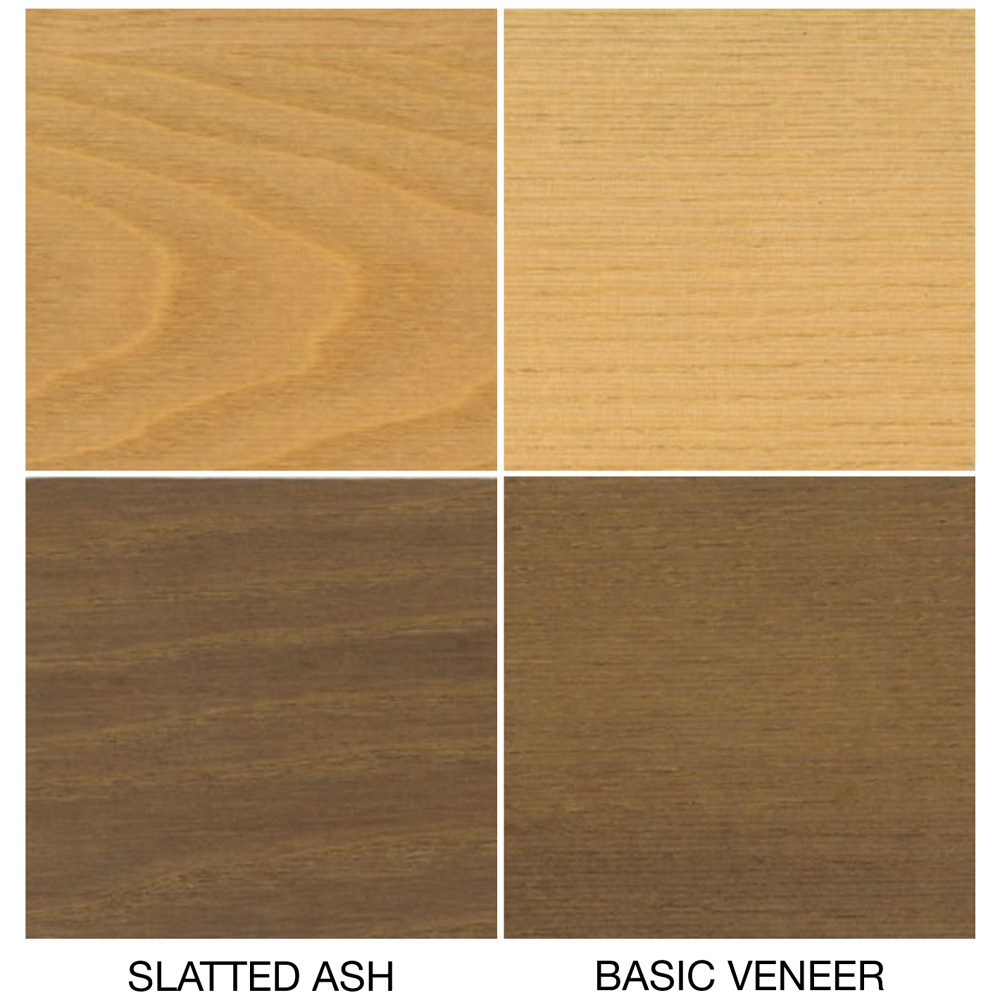 S/WOOD Fußhocker Esche Dunkel / Gestell Schwarz [Starke Holzmaserung] - Kartell 4919 SN - Philippe Starck