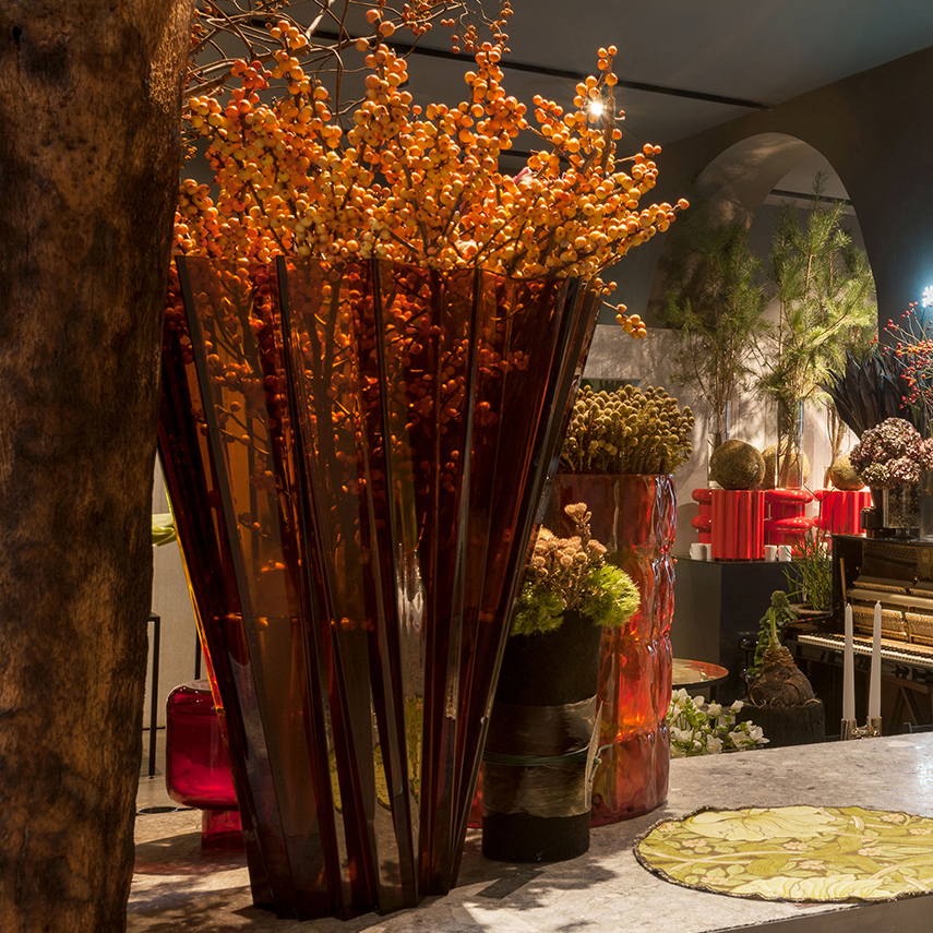 Shanghai Vase Transparent Bernstein - Kartell 1229 AM - Mario Bellini