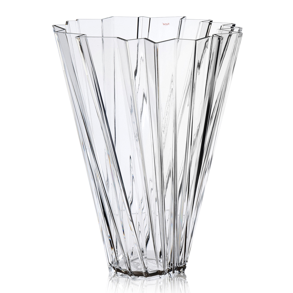 Shanghai Vase Transparent Glasklar - Kartell - Mario Bellini