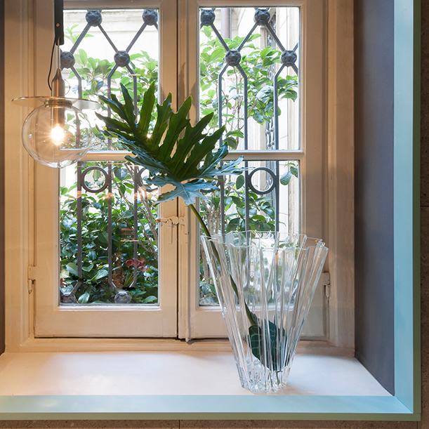 Shanghai Vase Transparent Glasklar - Kartell - Mario Bellini