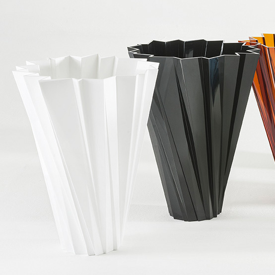 Shanghai Vase Glänzend Weiß - Kartell 1229 E5 - Mario Bellini