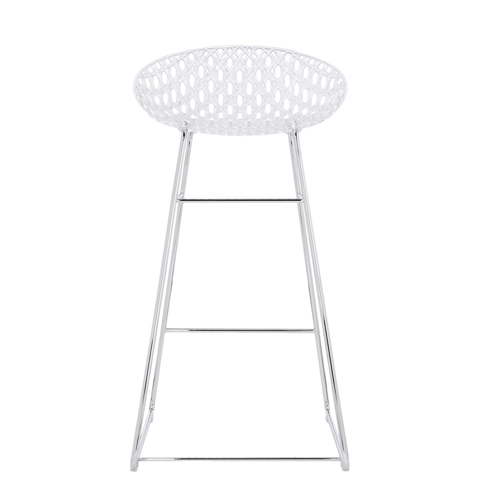 Smatrik Stool Sitzhocker Glasklar Gestell Verchromt - Kartell 5881B4 - Tokujin Yoshioka