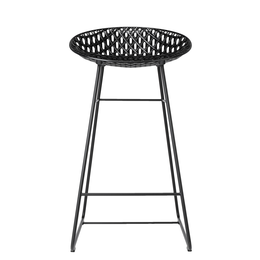 Smatrik Stool Sitzhocker Schwarz Gestell Schwarz - Kartell 588109 - Tokujin Yoshioka