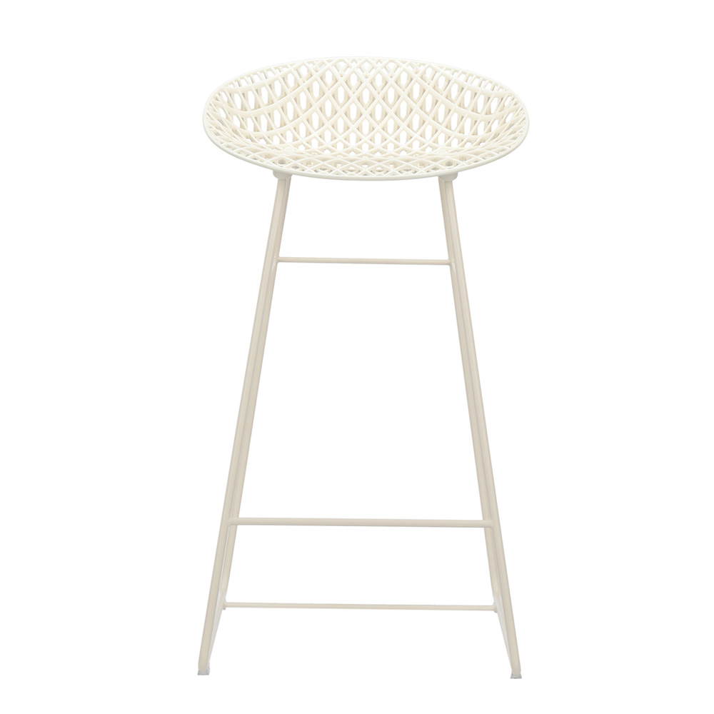 Smatrik Stool Sitzhocker Weiß Gestell Weiß - Kartell 588103 - Tokujin Yoshioka