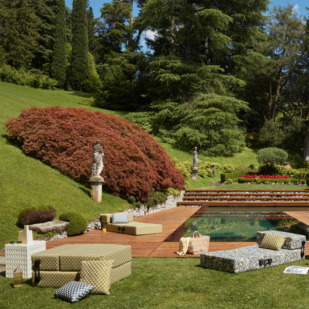 Trix Outdoor Liberty Daybed Artemis Blau [06047AB] - Kartell 06047AB - Piero Lissoni