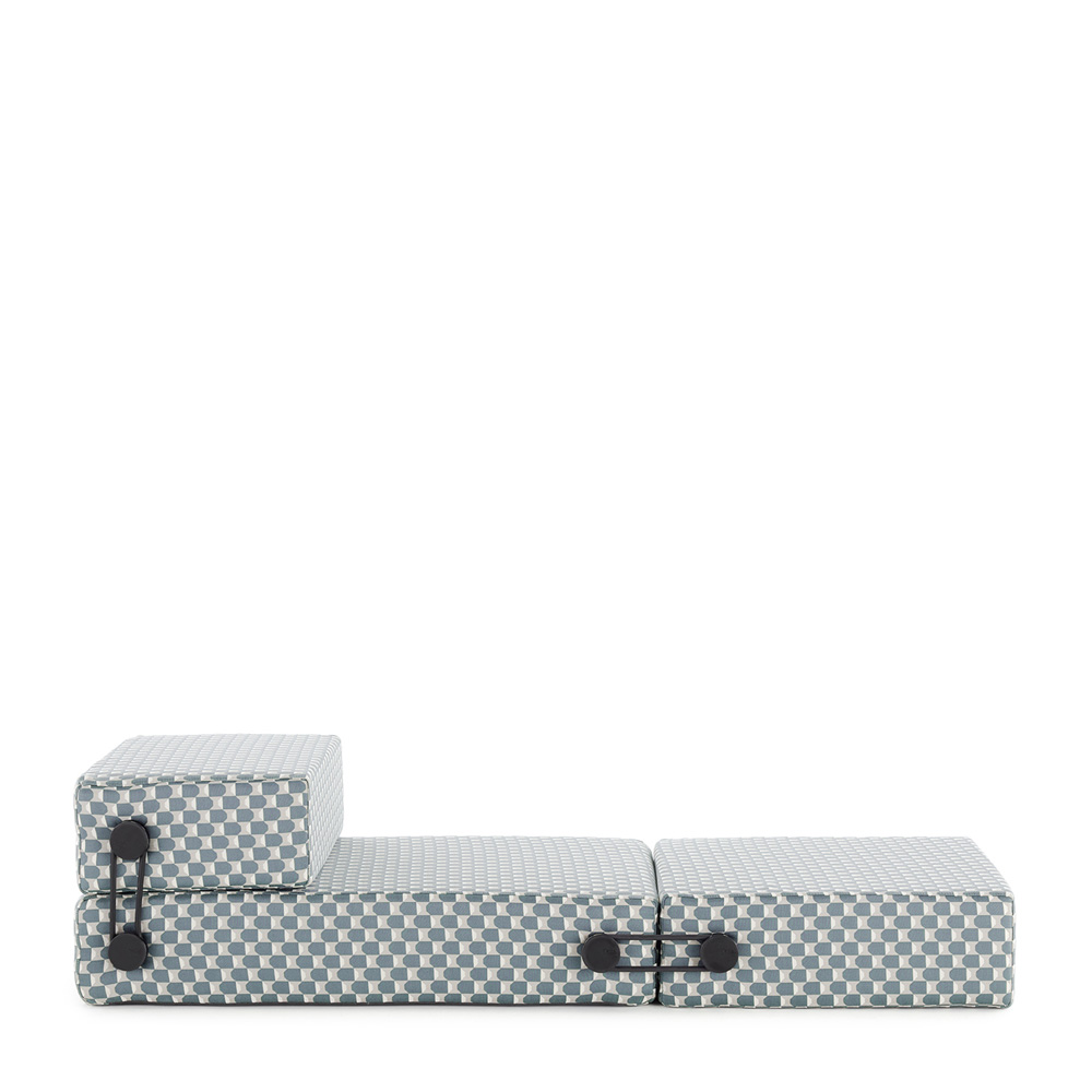 Trix Outdoor Liberty Daybed Obi Check Blau [06047OB] - Kartell 06047OB - Piero Lissoni