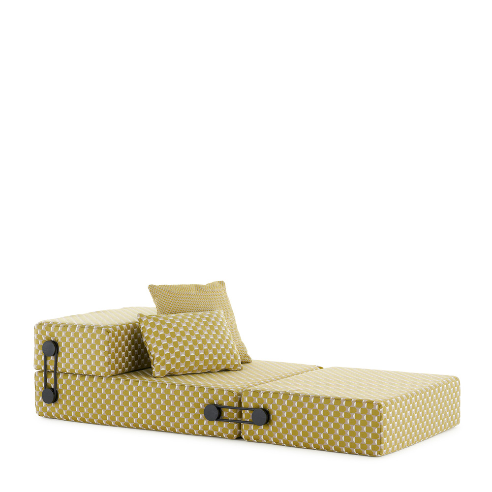 Trix Outdoor Liberty Daybed Obi Check Gelb [06047OY] - Kartell 06047OY - Piero Lissoni