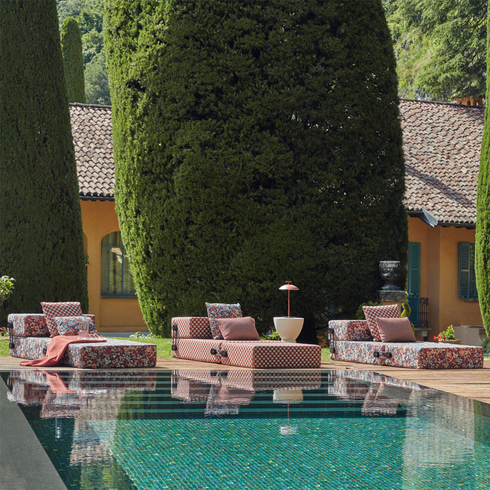 Trix Outdoor Liberty Daybed Artemis Salbei [06047AS] - Kartell 06047AS - Piero Lissoni