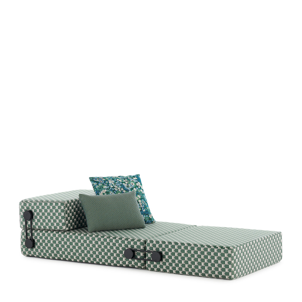 Trix Outdoor Liberty Daybed Obi Check Salbei [06047OS] - Kartell 06047OS - Piero Lissoni