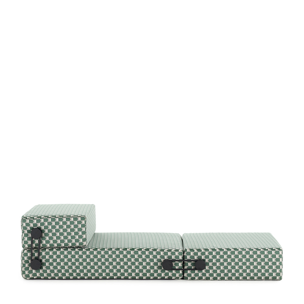 Trix Outdoor Liberty Daybed Obi Check Salbei [06047OS] - Kartell 06047OS - Piero Lissoni