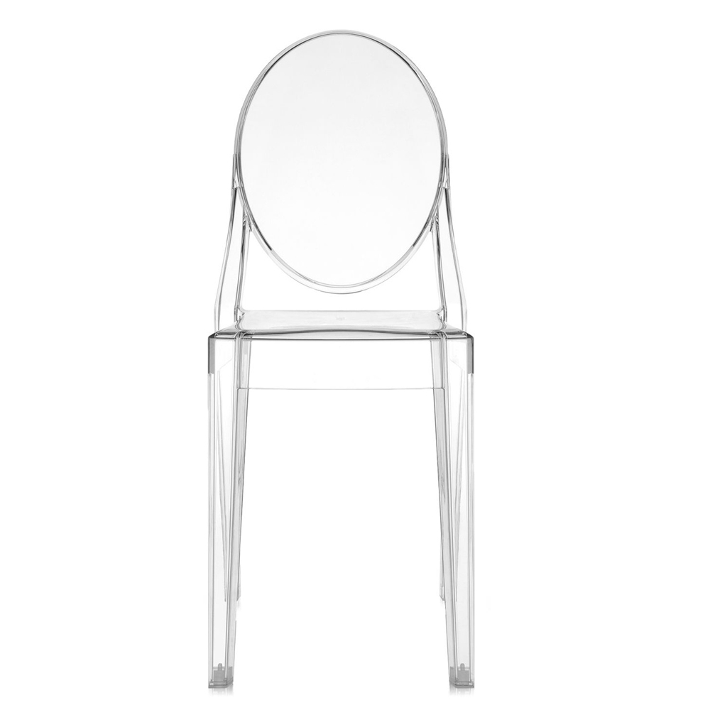 Victoria Ghost Stuhl ohne Armlehnen Glasklar - Kartell G4857 B4 - Philippe Starck