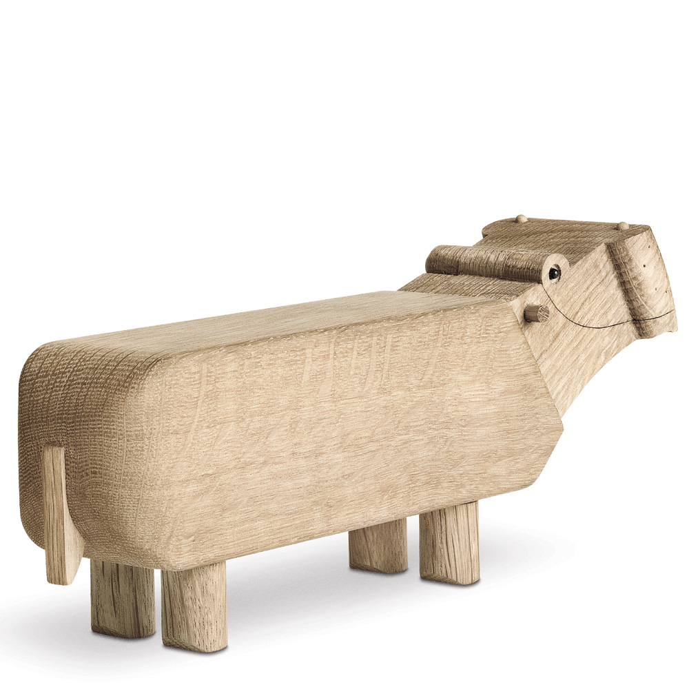 The Hippo Flusspferd aus Eichenholz - Kay Bojesen