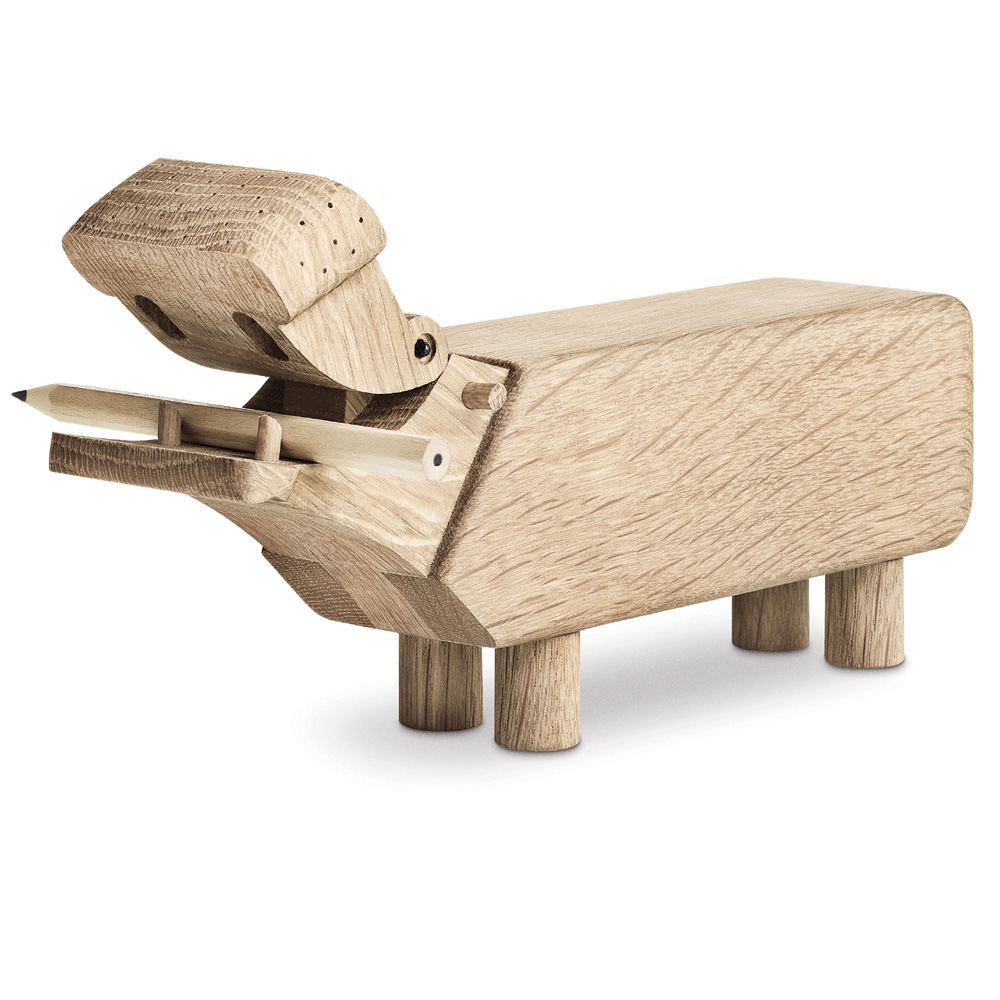 The Hippo Flusspferd aus Eichenholz - Kay Bojesen