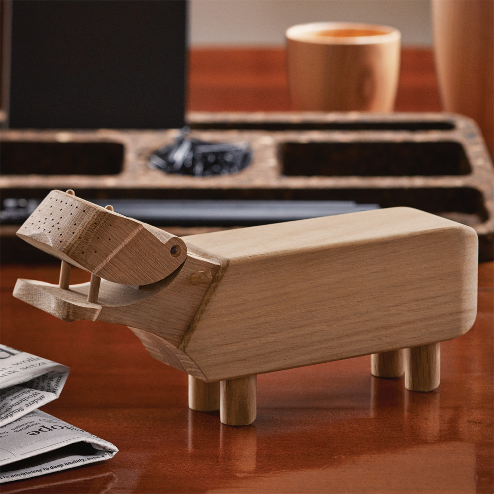 The Hippo Flusspferd aus Eichenholz - Kay Bojesen