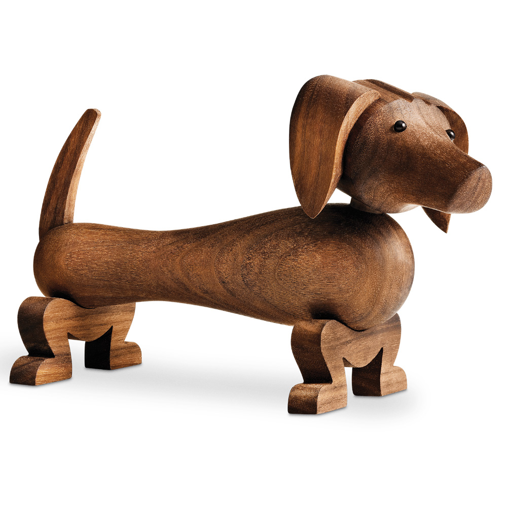 The Dog Hund aus Walnussholz - Kay Bojesen