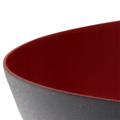Krenit Bowl Red [Durchmesser 38 cm] - Normann Copenhagen - Herbert Krenchel Rote Stahlschale