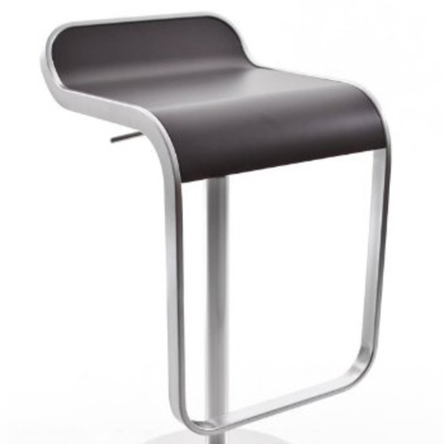 Lem Barhocker Sitz Schwarz [Sitzhöhe 66-79 cm] - Lapalma S80N - Shin & Tomoko Azumi
