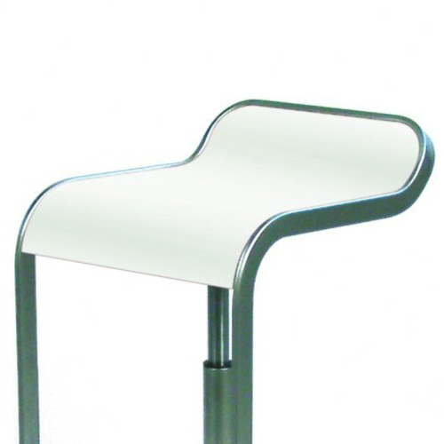 Lem Barhocker Sitz Weiß [Sitzhöhe 66-79 cm] - Lapalma S80W - Shin & Tomoko Azumi