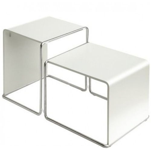 Ueno Couchtisch Hocker Weiß - Lapalma T50W - Takashi Shinozaki