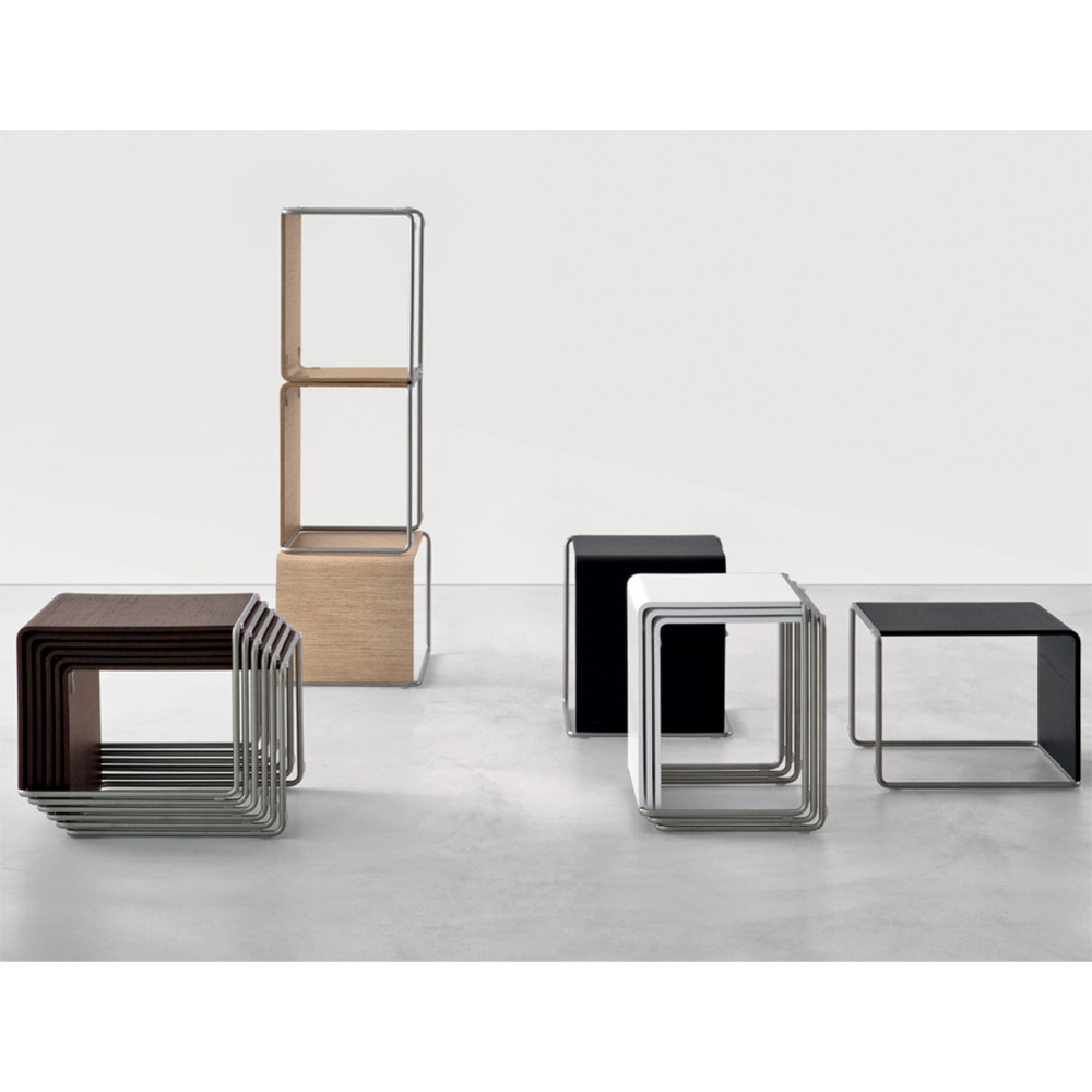 Ueno Couchtisch Hocker Weiß - Lapalma T50W - Takashi Shinozaki