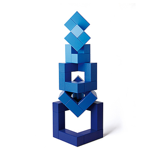 Cubicus Blau Holzspiel [10-teilig] - Naef 9609.2 - Peer Clahsen