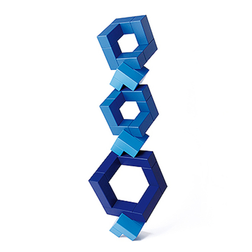 Cubicus Blau Holzspiel [10-teilig] - Naef 9609.2 - Peer Clahsen