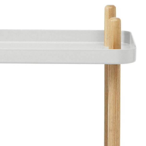 Block Table mit Rollen Light Grey / Hellgrau - Normann Copenhagen 602200 - Simon Legald