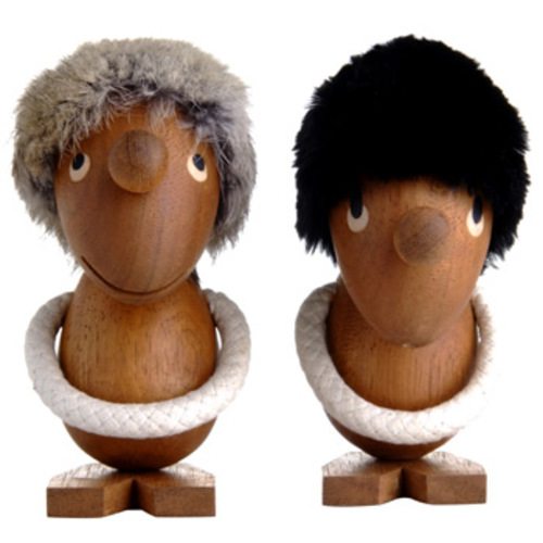 Optimist & Pessimist Holzfiguren - ArchitectMade - Hans Bölling Dekofiguren