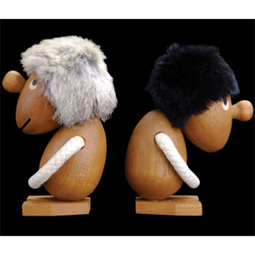 Optimist & Pessimist Holzfiguren - ArchitectMade - Hans Bölling Dekofiguren