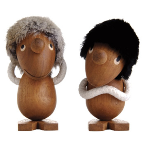 Optimist & Pessimist Holzfiguren - ArchitectMade - Hans Bölling Dekofiguren