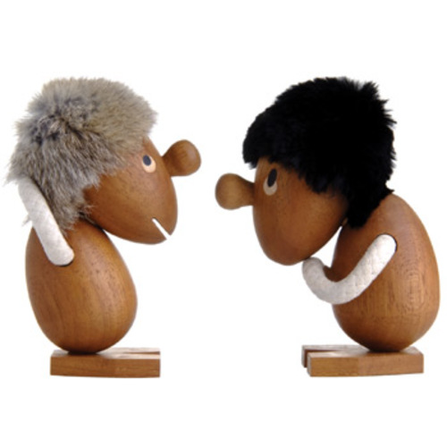 Optimist & Pessimist Holzfiguren - ArchitectMade - Hans Bölling Dekofiguren