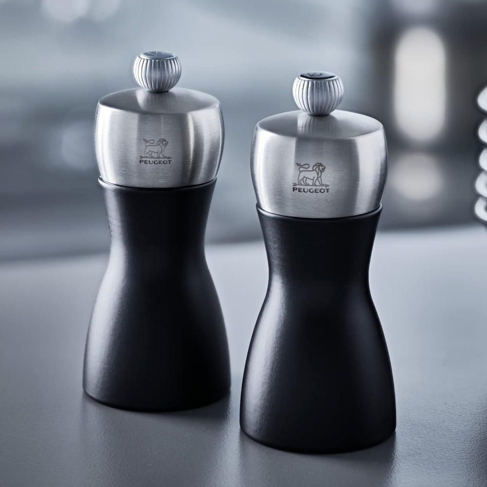 Fidji Pfeffer- und Salzmühlenset Matt Schwarz [Höhe 12 cm] - Peugeot 2/21283
