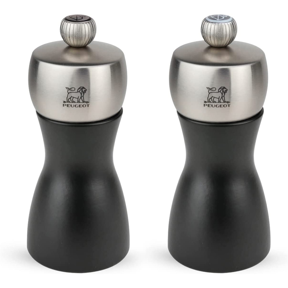 Fidji Pfeffer- und Salzmühlenset Matt Schwarz [Höhe 12 cm] - Peugeot 2/21283