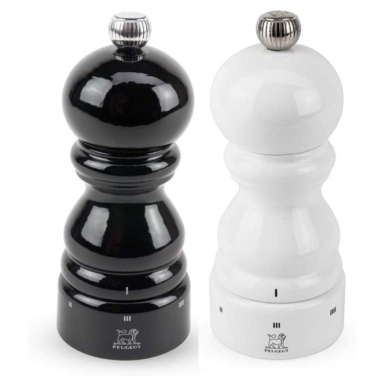 Paris USelect schwarze Pfeffer- & weiße Salzmühle im Set [Höhe 12 cm] - Peugeot 23683 / 27797