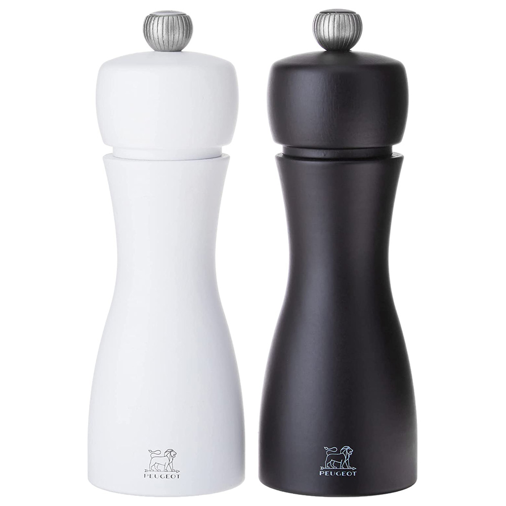 Tahiti Duo schwarze Pfeffer- und weiße Salzmühle im Set [Höhe 15 cm] - Peugeot 2/24260