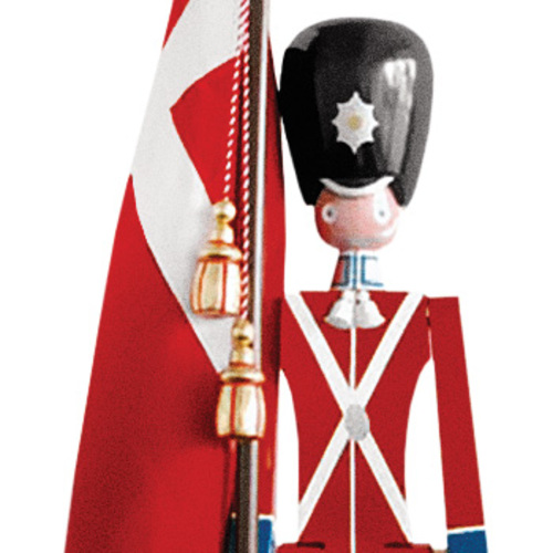 Großer Fahnenträger Palastwache - Rosendahl - Kay Bojesen Soldat Militärfigur aus Holz