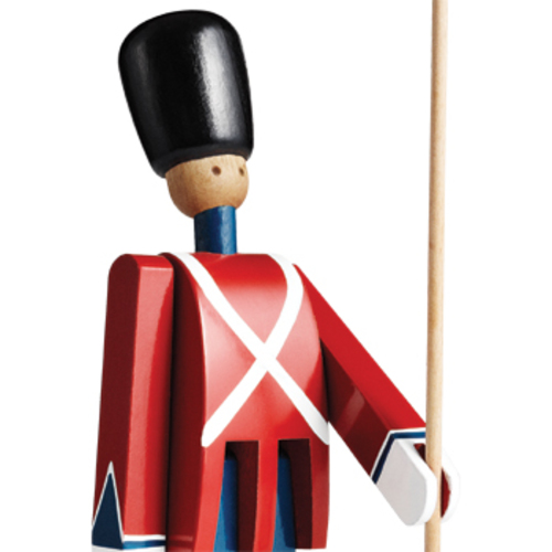 Fahnenträger im Schilderhaus Palastwache - Rosendahl - Kay Bojesen Soldat Militärfigur aus Holz