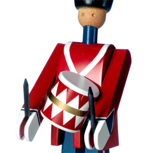 Trommler im Schilderhaus Palastwache - Rosendahl - Kay Bojesen Soldat Militärfigur aus Eiche