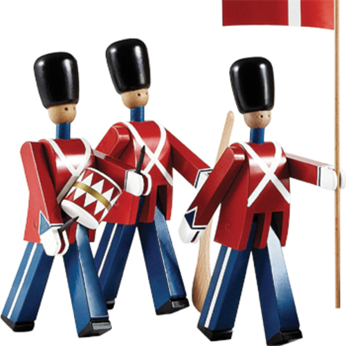 Trommler im Schilderhaus Palastwache - Rosendahl - Kay Bojesen Soldat Militärfigur aus Eiche