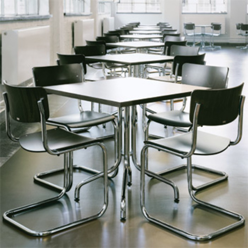 Freischwinger S 43 GB [Gebeizt] - Thonet - Mart Stam Stahlrohrstuhl Klassiker
