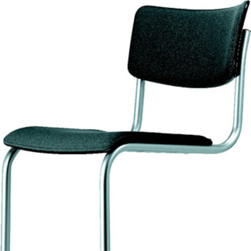 Freischwinger S 43 PV LP [Lederpolsterung] - Thonet - Mart Stam Stahlrohrstuhl Klassiker